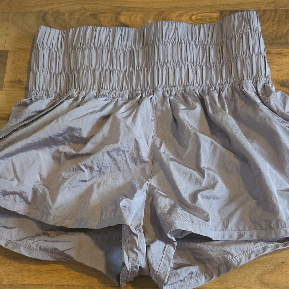 High-Waisted Gray Shorts